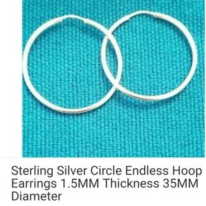 Silver hoops
